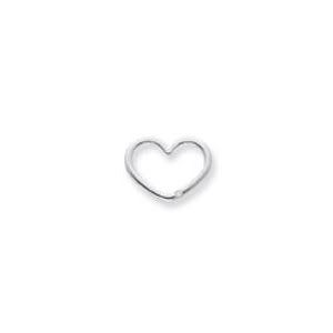 Karat Plat OPEN Heart Pendant. With DIAMOND