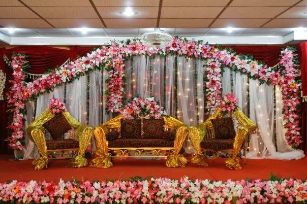 wedding stage flower decoration photos
