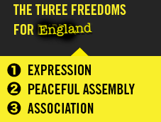 click to find out more about the 3 Freedoms for England