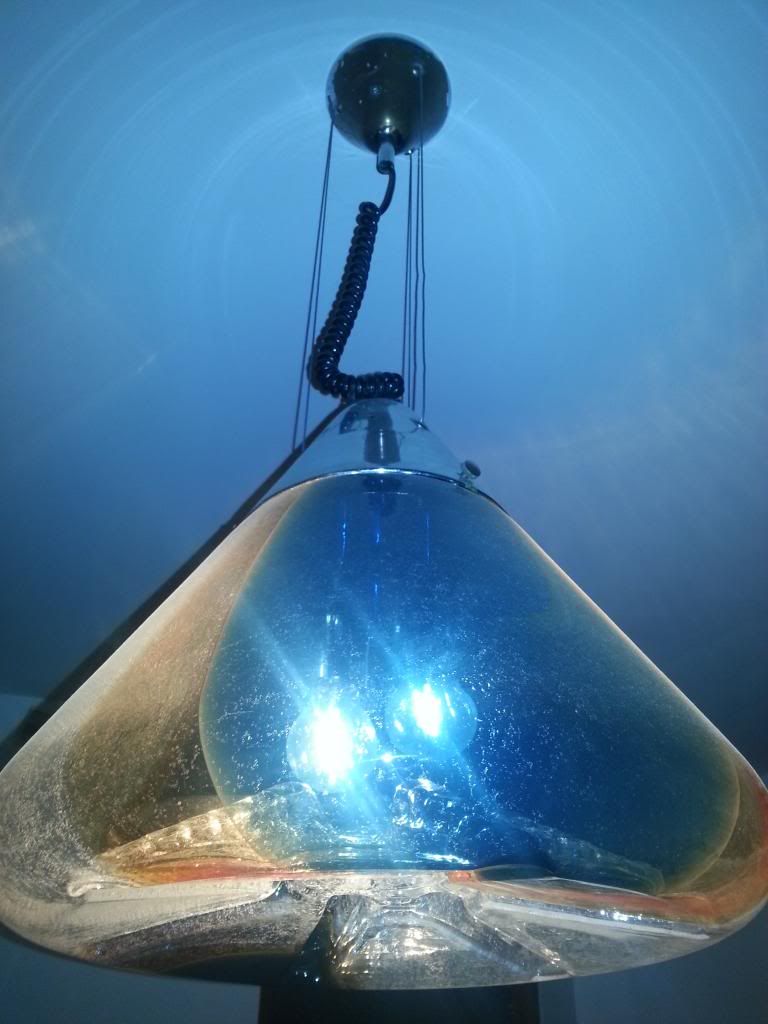 Lampadario space age murano chandelier venini mazzega design ...