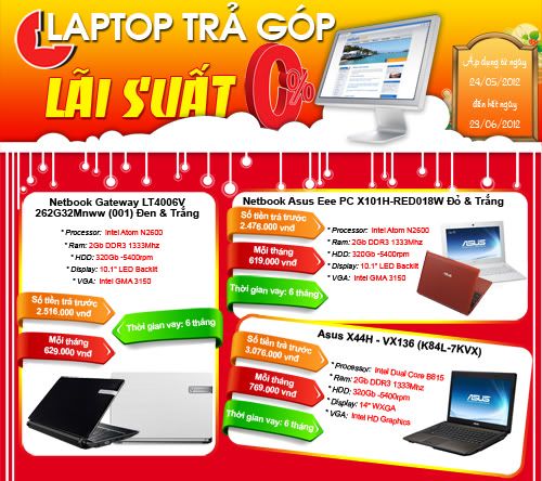 Laptop Dell Vostro 1440 (26T4P2) i3 380/ 2G/ 500GB giá cực tốt tại An Khang!