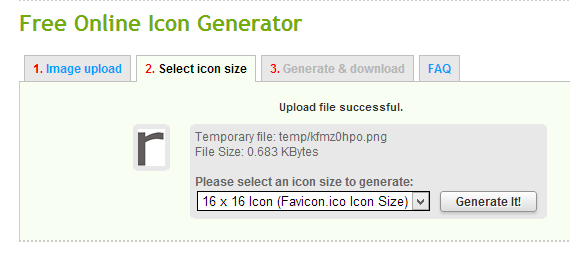 select icon size prodraw