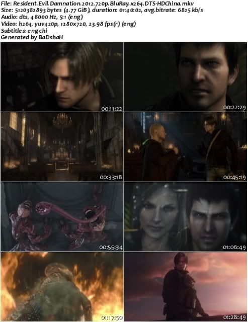 Resident Evil Damnation (2012) 720p BluRay x264 DTS-HDChina Resident Evil Damnation (2012) 720p BluRay x264 DTS-HDChina