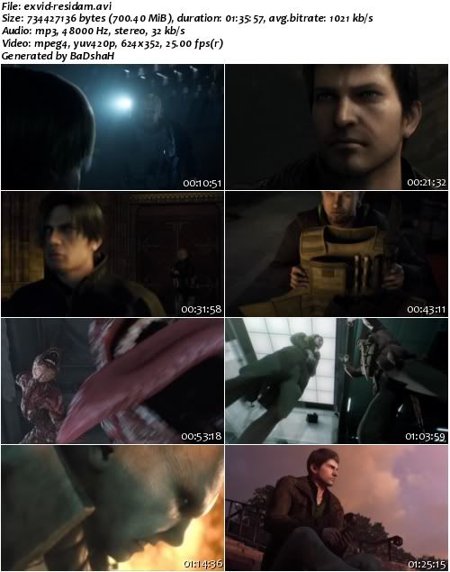 Resident Evil Damnation 2012 PROPER DVDRip XviD-EXViD