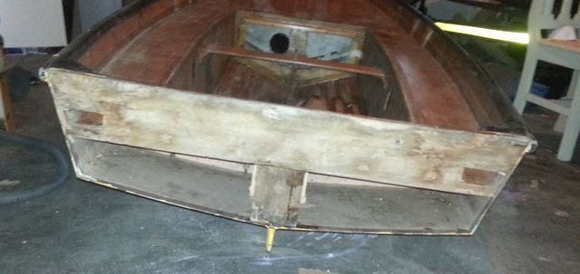 Transom removed due to some rot
