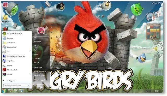 Descargar tema de Angry Birds para Windows 7