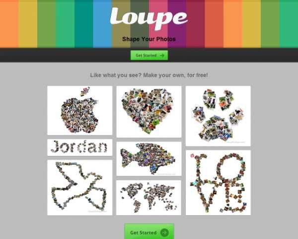 getloupe, collages loupe