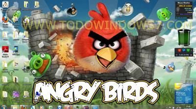 tema angry birds para windows 7, descargar tema de angry birds para windows 7