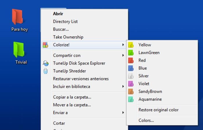 programa folder colorizer, descargar folder colorizer cambiar color carpetas