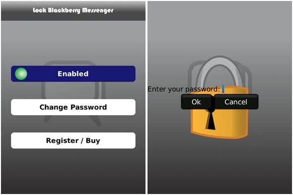 lock blackberry messenger