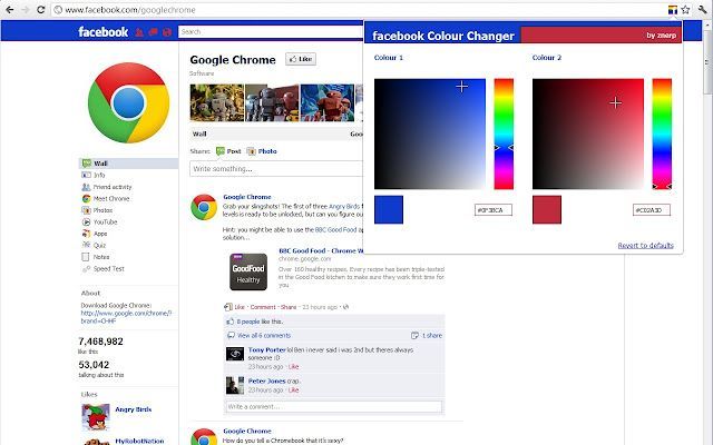 colores facebook