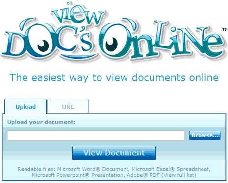 view docs online, abrir doc online