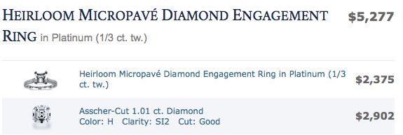what is the best setting for an asscher cut diamond