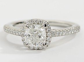 $6000 cushion cut engagement ring