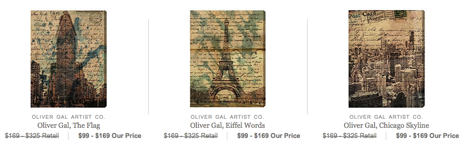 oliver gal blueprint and canvas art