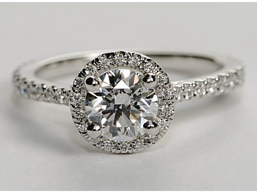 floating halo engagement ring from Blue Nile