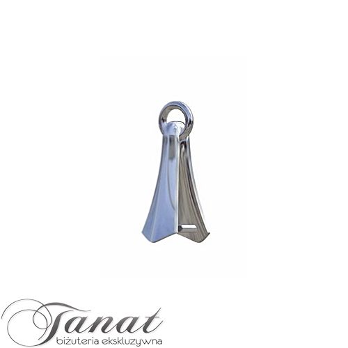 KRK 1 2 srebrna krawatka z kółkiem
