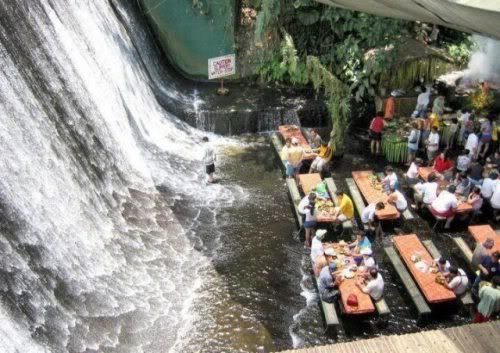 naturaleza-viaje-restaurante cascada-Quezon-Filipinas-platos filipinos