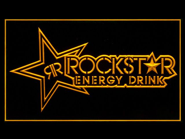 rockstar energy drink cool advertising led light sign b