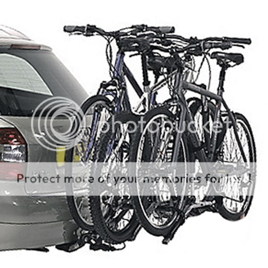 3 Bicycle Carrier Car Rack Bike Trailer Towbar New