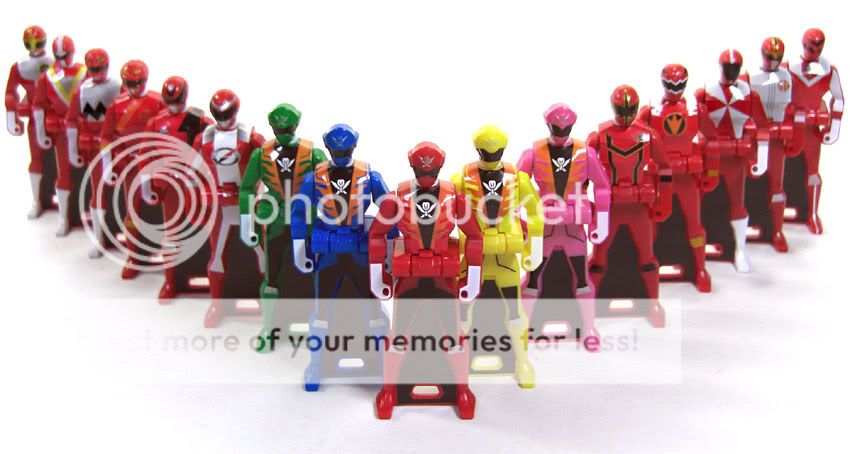 Bandai Kaizoku Sentai Gokaiger Gashapon Ranger Key Set1  