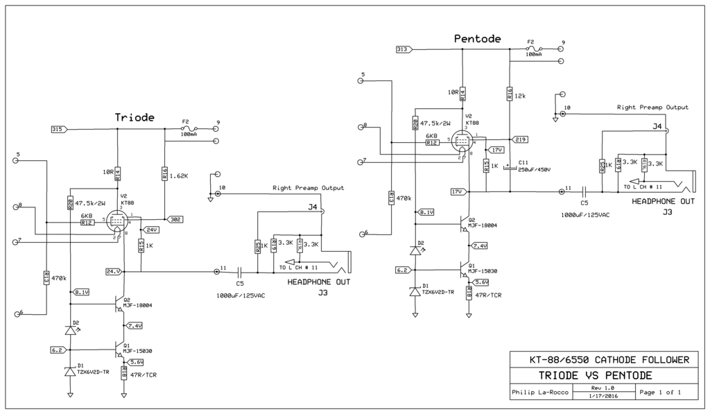 Pentode Vs Triode Cathode Follower Photo by PhilsAudiodesign | Photobucket