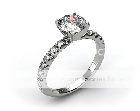 james allen 0.32 ct french cut pave setting