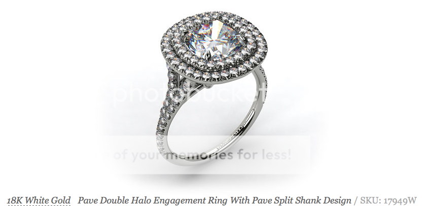 Tiffany Soleste engagement ring look alike replica from JAmes Allen