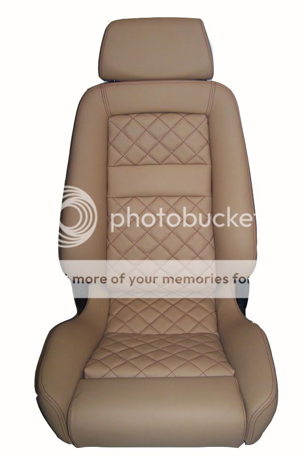 Recaro orthopädischer ergomed DS Leder in beige mit Rauten Tuning