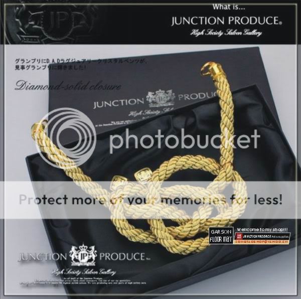   JP DAD JUNCTION PRODUCE AUTO CAR VIP KIN TSUNA ROPE LARGE GOLD  