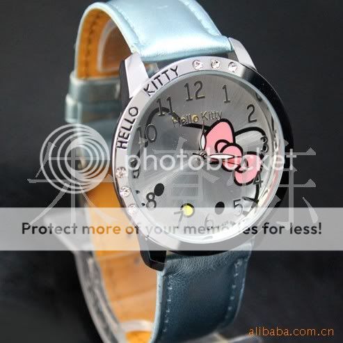 5PCS New HelloKitty Girls Lady Women Crystal Quartz Wrist Watch, A426 